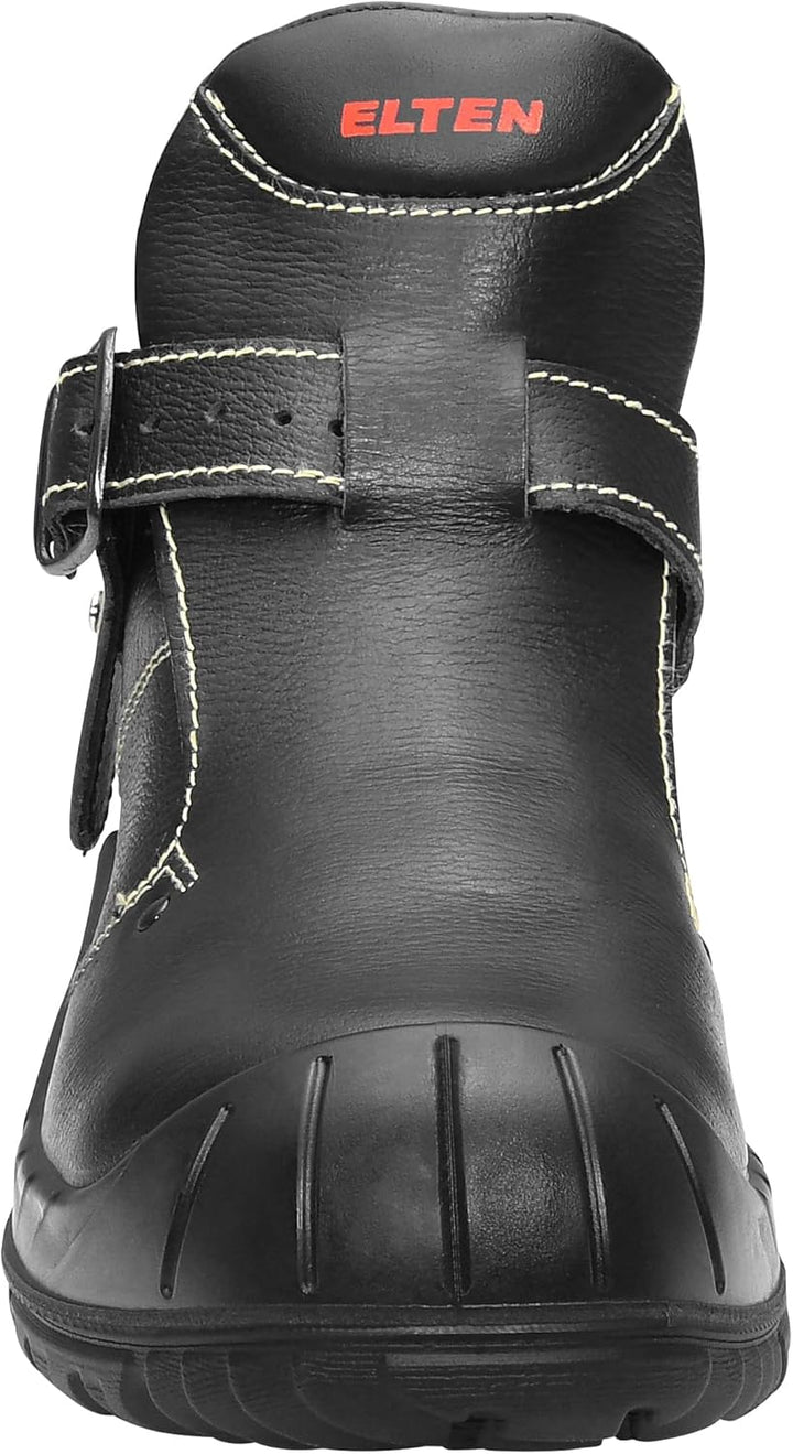 ELTEN Sicherheitsschuhe CARL S3 HI, Damen und Herren, Leder, Stahlkappe, leicht, robust, Schwarz, Gr