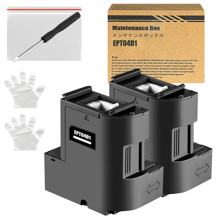 T04D1 / T04D100 Wartungsbox Kompatibel für Epson ET-4850 ET-4856 ET-5150 ET-5170 ET-15000 ET-M1170 E
