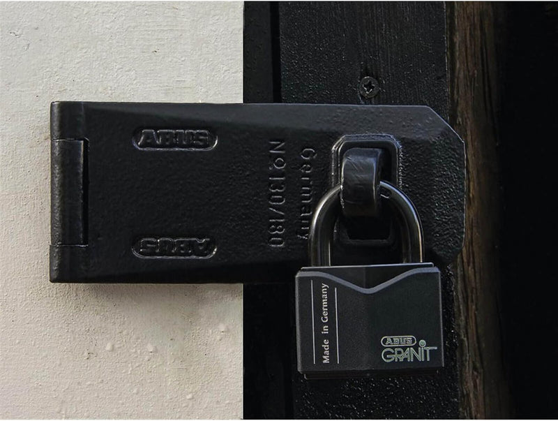 ABUS 43118 Vorhängeschloss, schwarz, 70mm ohne Sicherungskarte 70mm, ohne Sicherungskarte 70mm