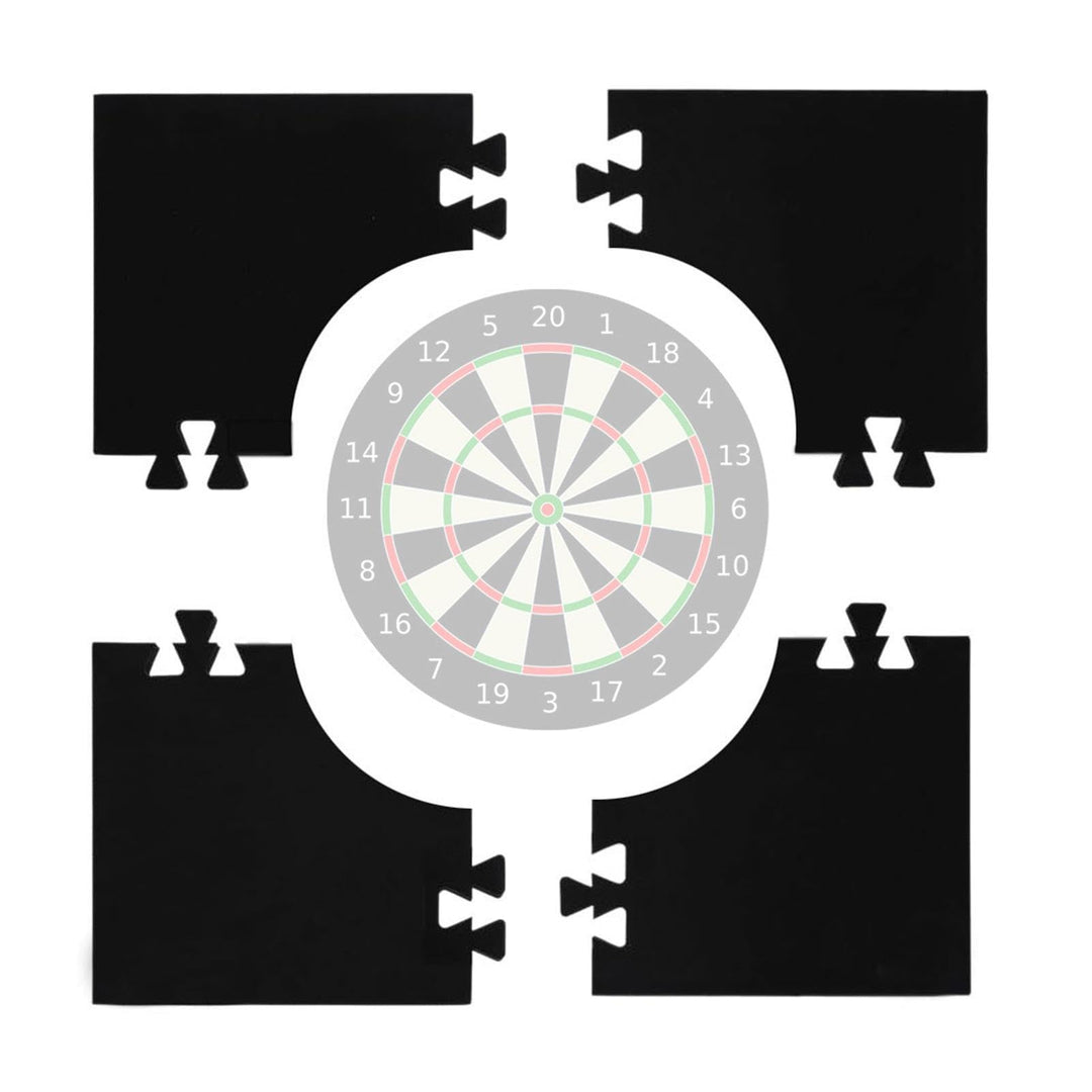 Dart Surround Dart Wandschutz 45 cm, Eva Dartscheibe Schutzring Dartscheibe Schutz Schwarz,Dartboard