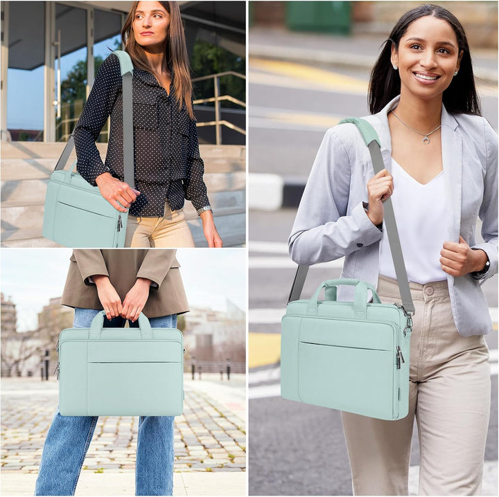 DOMISO 17 Zoll Laptop Tasche Aktentasche Schultertasche Business Wasserdicht Notebooktasche für 17-1