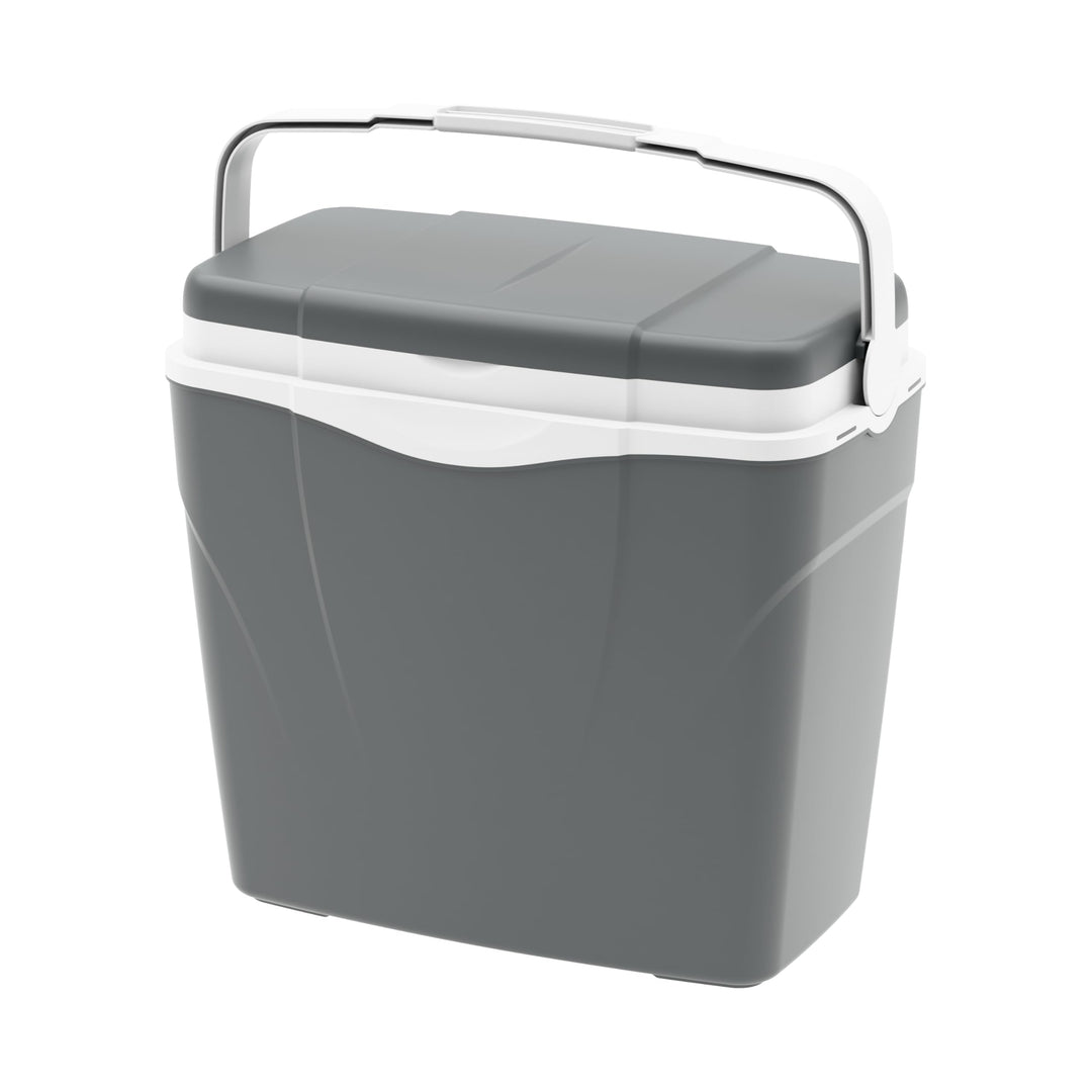 CoolBox Antarctica 3 Sizes, Camping, Summer Freezer Box for bevrages and Food 25LT Grau, 25LT Grau