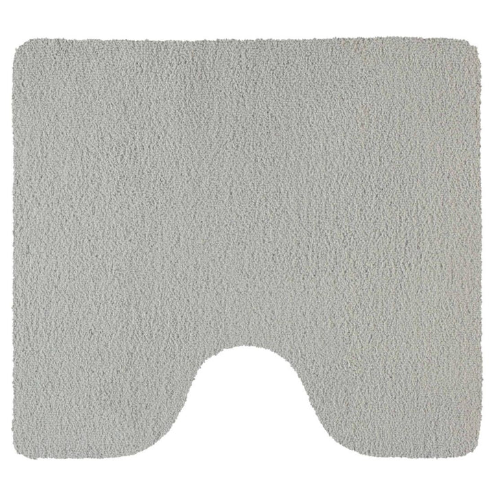 Rhomtuft Badteppiche Square perlgrau - 11 Toilettenvorlage mit Ausschnitt 55x60 cm, Toilettenvorlage