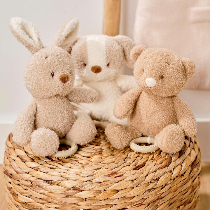 Nattou Spieluhr, Baby-Hund, Wiegelied «La-Le-Lu», Mit Ring, 100% Polyester, Teddy, Ecru