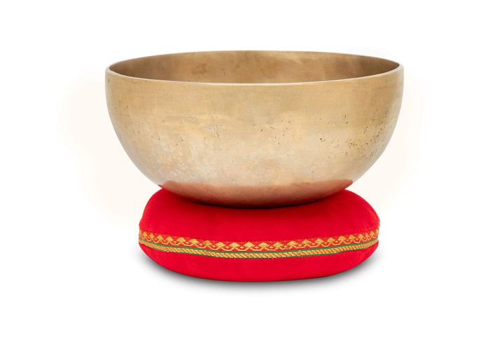 XDrum Omshanti Klangschale 20 cm Set - Gewicht: 1200g - handgemacht in Indien - ideal für Meditation