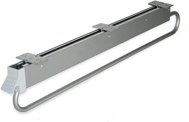 Emuca - Garderobenauszug für Kleiderschrank, Länge 800mm, Edelstahl und Kunststoff, Verchromt, Verch