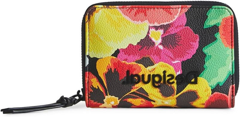 Desigual Kleines Portemonnaie Blumen 22WAYP09