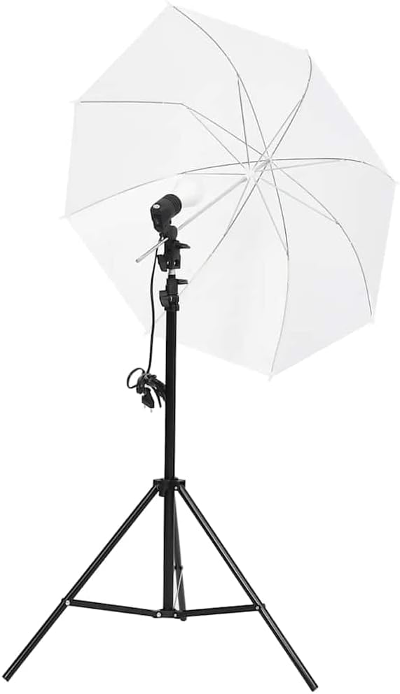 Fotostudio-Set mit Beleuchtung, Hintergrund, Reflektor, Softbox und Stativ für professionelle Studio