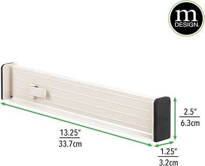 mDesign 4er-Set verstellbarer Schubladeneinsatz – praktischer Schubladen Organizer für Schrank und K