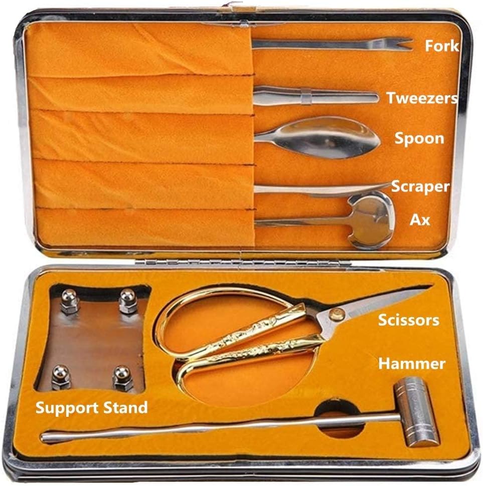 8 Stücke Meeresfrüchte Werkzeug Set, Seafood Cracker Tool, Edelstahl Meeresfrüchte Klaue Gabeln/Pick