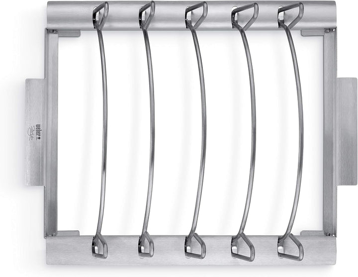 Weber 6727 Style Barbecue Grilling Rack, Sparerib Halter