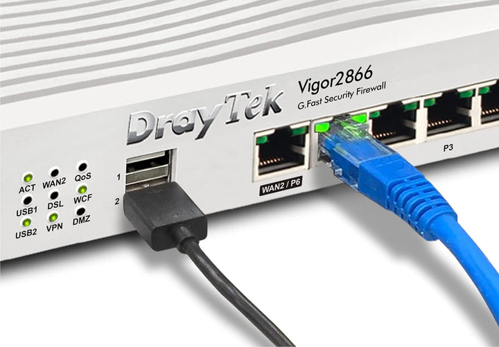 DrayTek Vigor 2866 - G.Fast Dual-WAN VPN Firewall Router, Vigor 2866