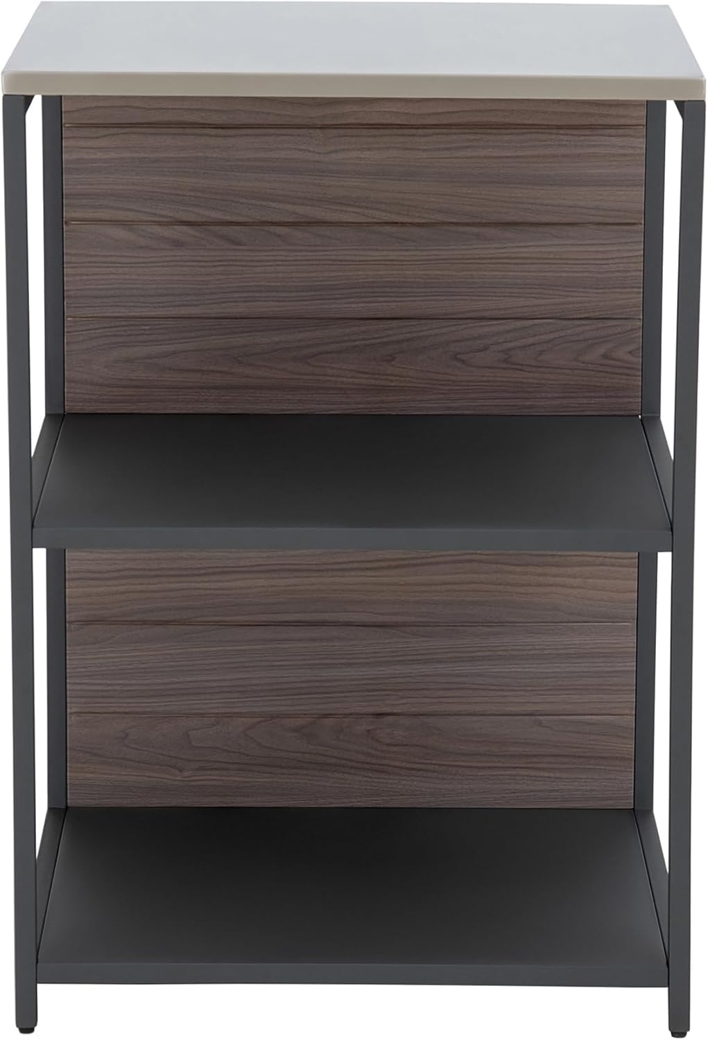 Sunjoy 3-stufiges Outdoor-Grillstation, Robuster Metallrahmen, Edelstahloberfläche &amp; Holzrückwand, P