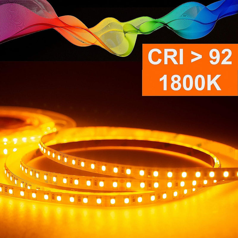 Mextronic LED Strips mit Amberlicht 1800K LED Streifen LED Band LED Strip 2835 Amber (1800K) CRI 92