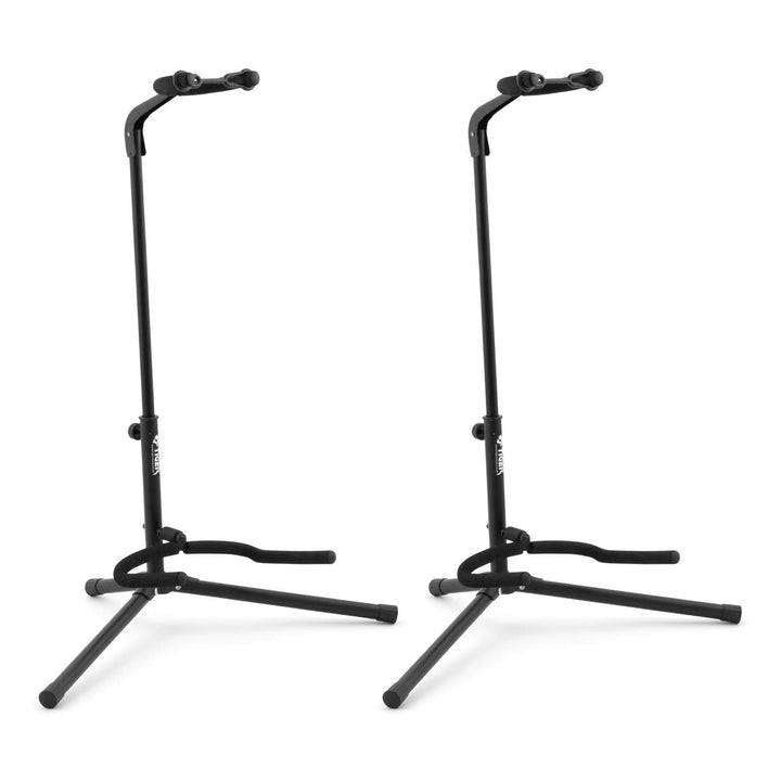 TIGER Universal-Gitarrenständer Packung mit 2 einzelnen Ständern 2 x Nackenständer Einzelbett, 2 x N
