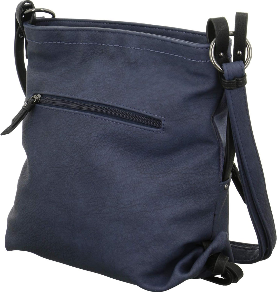 TOM TAILOR bags Elin Damen Umhängetasche Crossbody Bag 28,5 x 9 x 26 Blau, 28,5 x 9 x 26 Blau