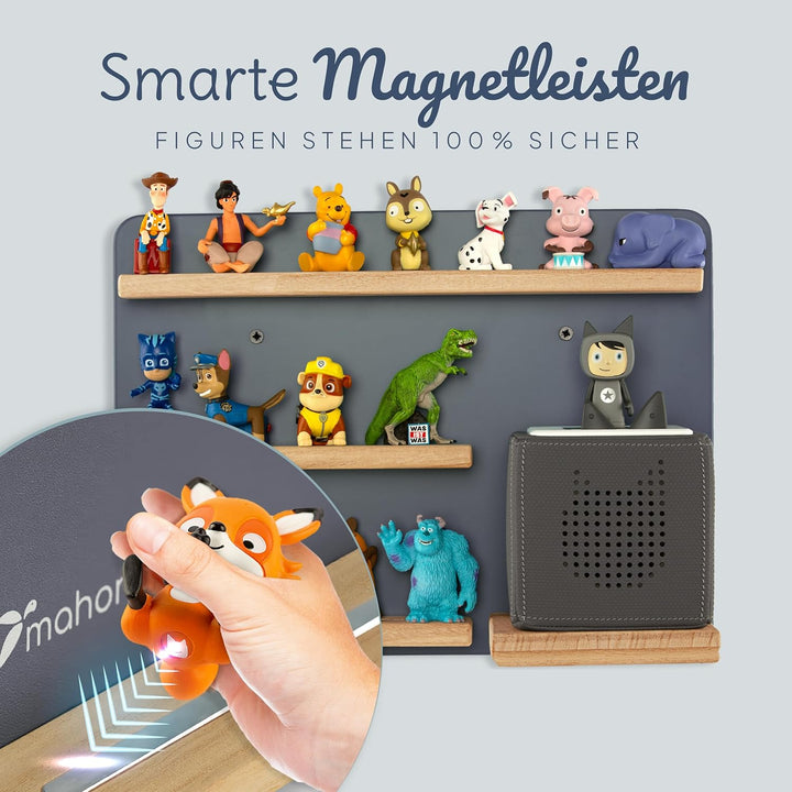 mahona Tonie Regal - kompatibel mit Toniebox & Tonie Figuren Aufbewahrung - Platz für bis zu 27 Figu