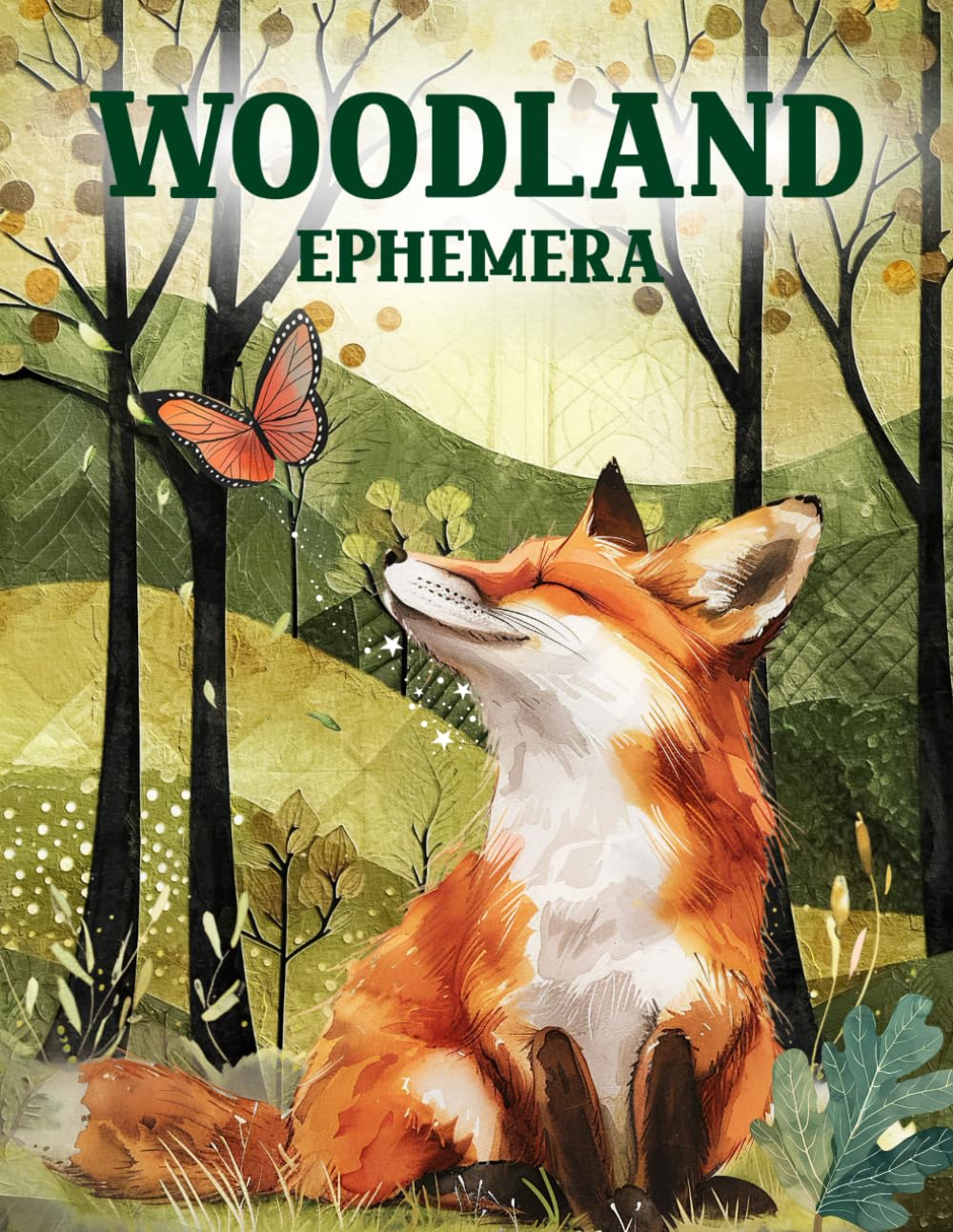 Woodland Ephemera Book: High Quality Images Of Trees and Animals, For Paper Crafts, Scrapbooking, Mi