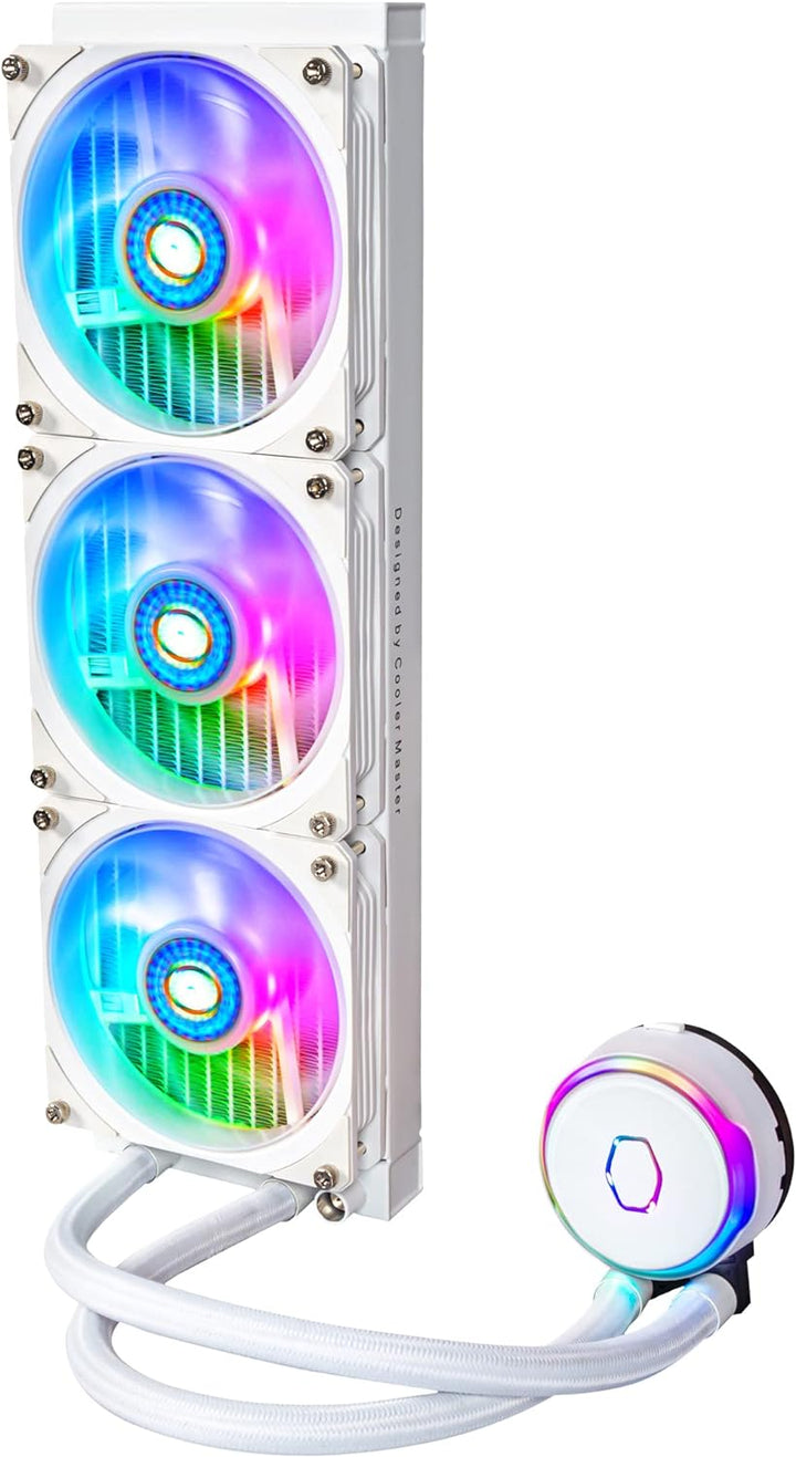 Cooler Master MasterLiquid PL360 Flux CPU-Kühler - AIO Wasserkühlung mit 3 x 120mm Lüfter, 360mm Küh