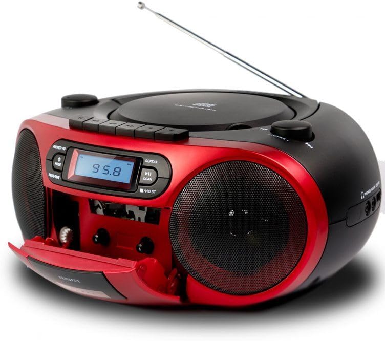 AIWA BBTC-550 tragbarer Radiorekorder, Bluetooth, CD, USB