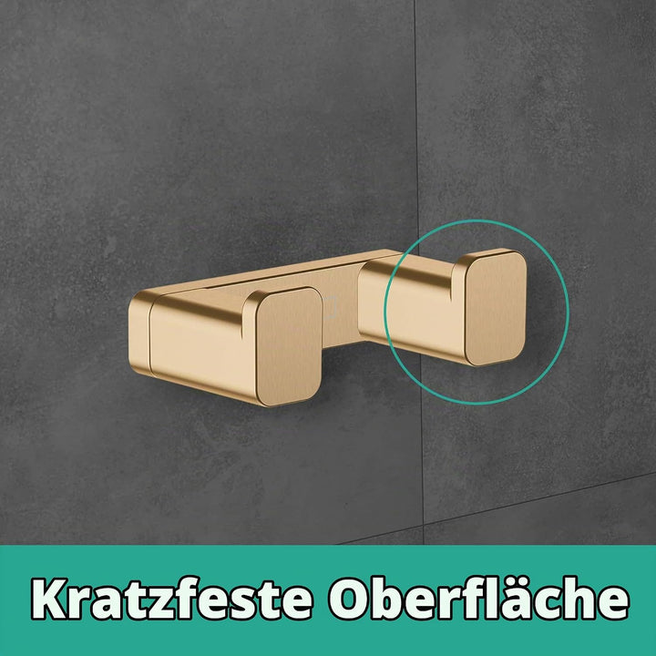 hansgrohe Handtuchhaken doppelt AddStoris, Handtuchhalter, Brushed Bronze Brushed Bronze Doppelhaken