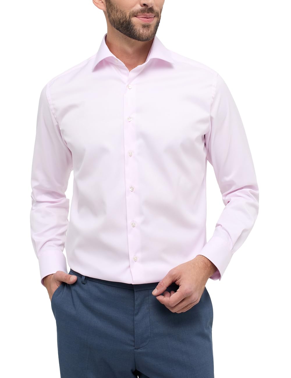 ETERNA Herren Cover Shirt MODERN FIT 40 Rosa - Lila, 40 Rosa - Lila