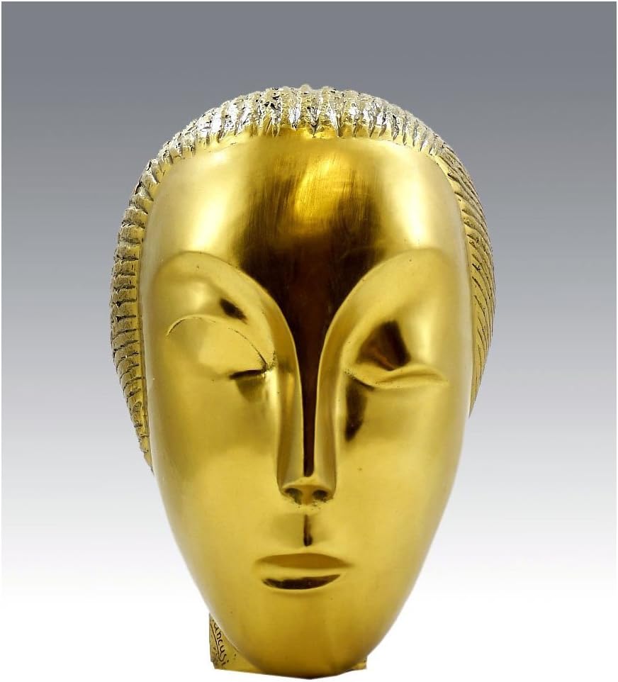 Kunst & Ambiente - Moderne Bronzefigur - Sleeping Muse - Schlummernde Muse - signiert - Constantin B