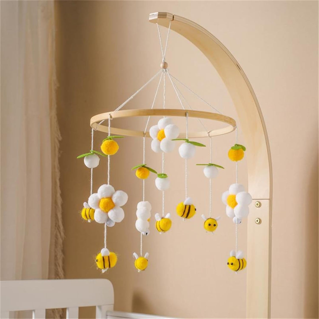 Herfair Bienen Baby Mobiles Bettglocke Blumen, Mobile Baby Windspiele Babybett Anhänger Baby Mobile