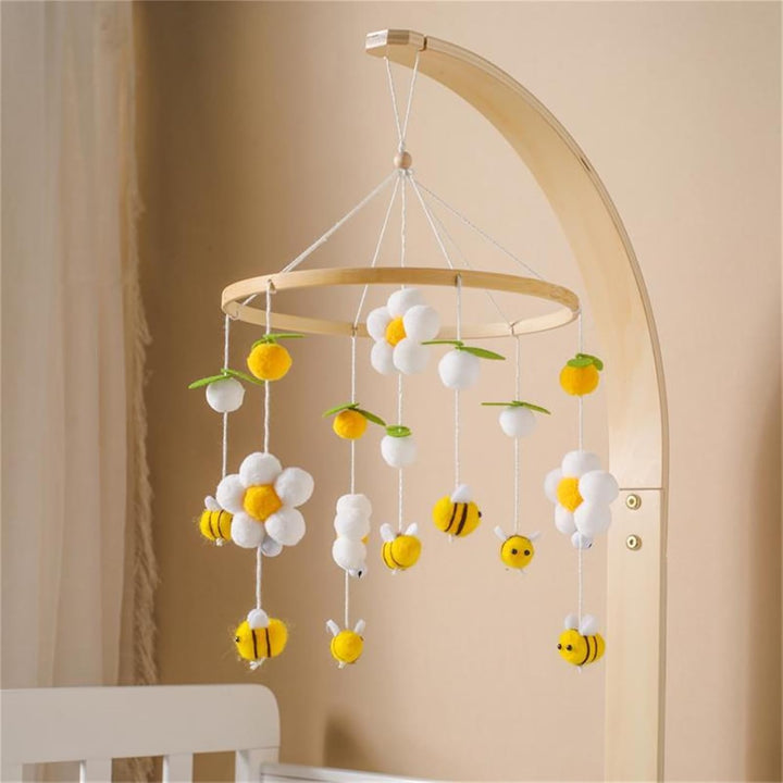 Herfair Bienen Baby Mobiles Bettglocke Blumen, Mobile Baby Windspiele Babybett Anhänger Baby Mobile