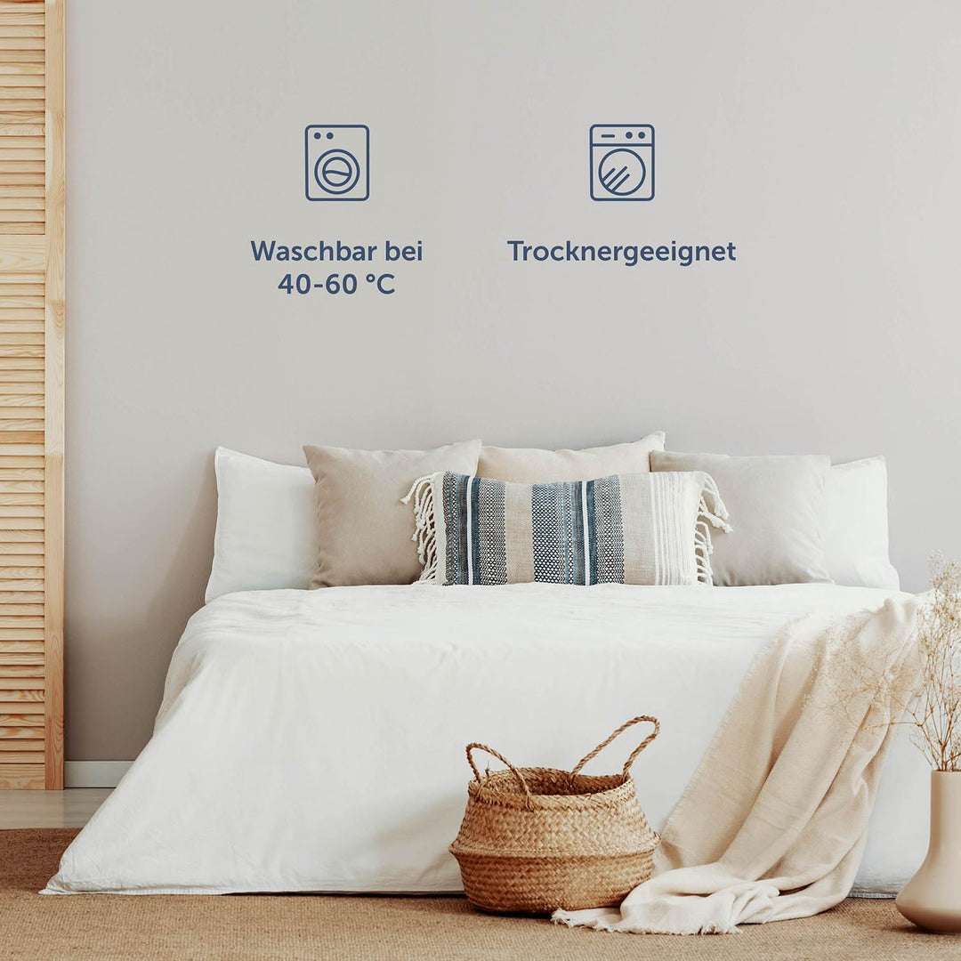 Blumtal® Spannbettlaken aus Microfaser -zertifiziertes Bettlaken - Spannbetttuch/Leintuch - Bettbezu