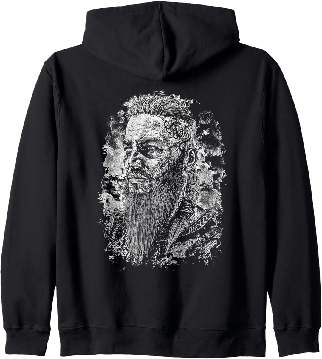 Wikinger Männlich Portrait Himmel Kapuzenjacke
