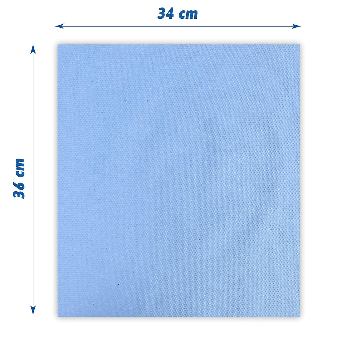 Funny Putzpapierrollen, 3 lagig, blau, circa 36 cm, 1000 Blatt, 1er Pack (1 x 1 Stück)