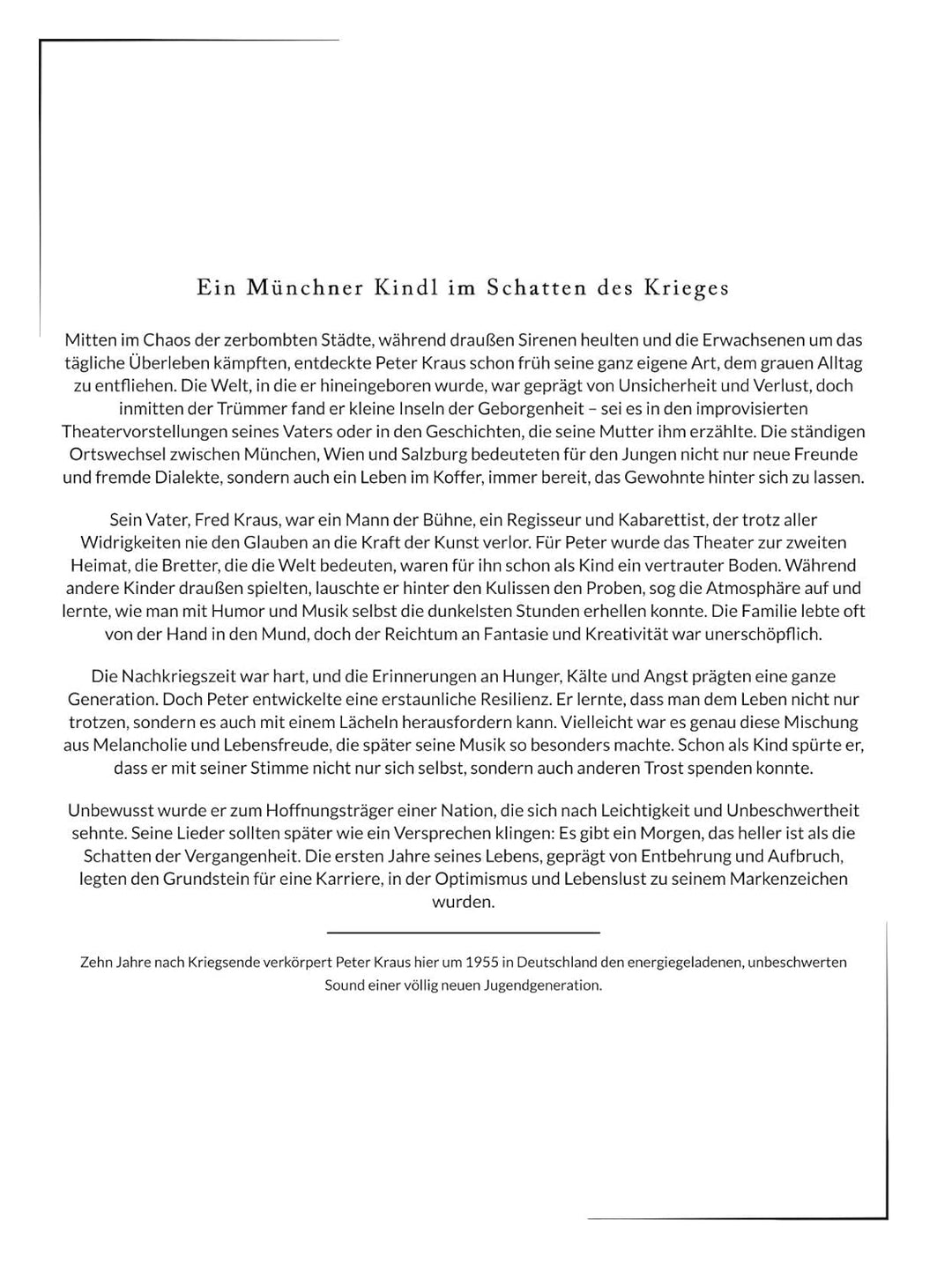Die Biografie über Peter Kraus: Gentleman. Hochwertige Hardcoverausgabe, Gebundenes Buch