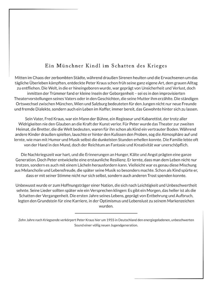 Die Biografie über Peter Kraus: Gentleman. Hochwertige Hardcoverausgabe, Gebundenes Buch