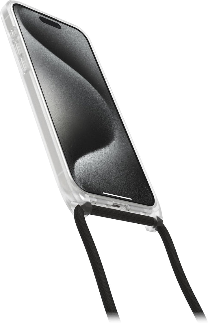 OtterBox React Necklace Hülle mit MagSafe für iPhone 15 Pro Max, schützende Hülle mit verstellbarer