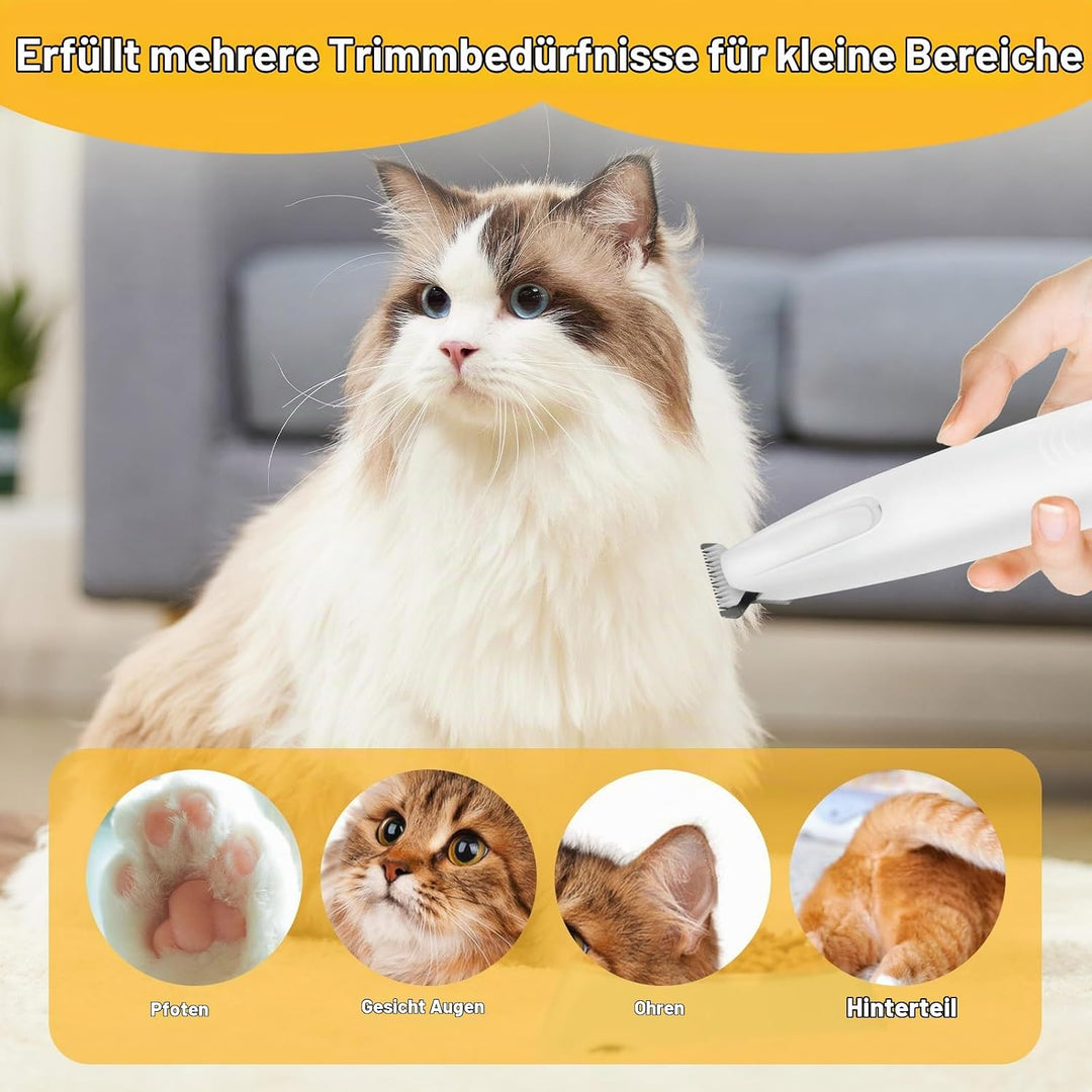 ETACCU Pfotentrimmer für Hunde mit LED-Licht &amp; Wiederaufladbar - Leise Hundepfoten Trimmer, Pfoten R