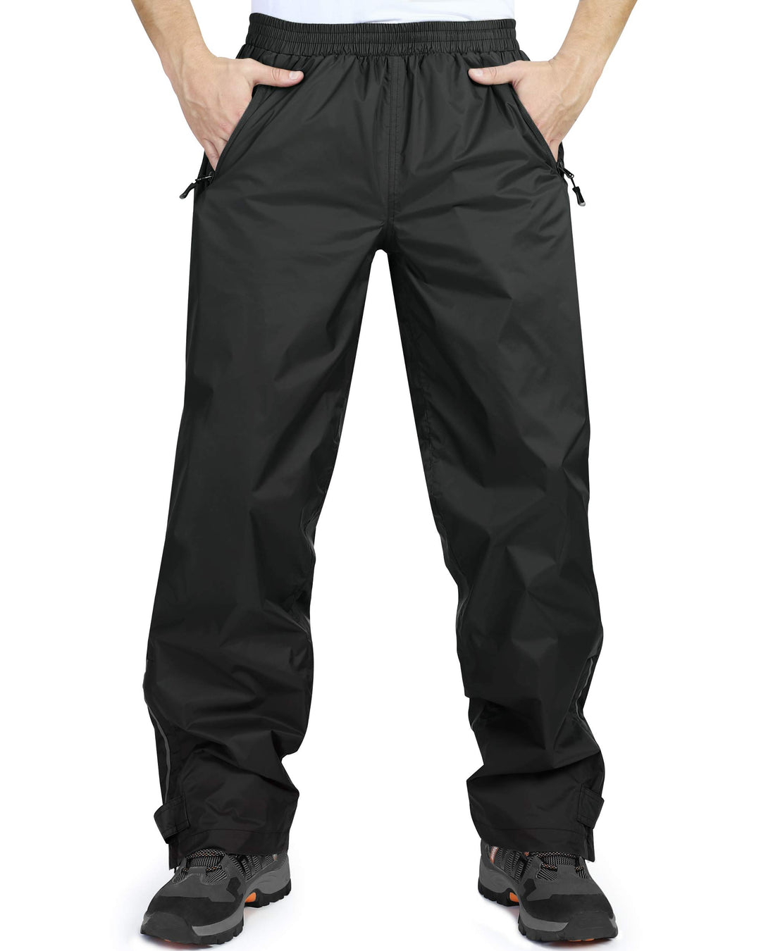 33,000ft wasserdichte Regenhose für Herren Leichte Regenhose Winddichte Outdoorhose zum Wandern Camp