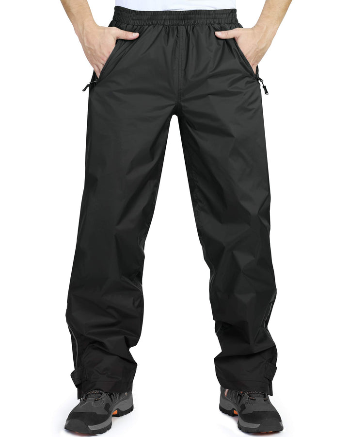 33,000ft wasserdichte Regenhose für Herren Leichte Regenhose Winddichte Outdoorhose zum Wandern Camp