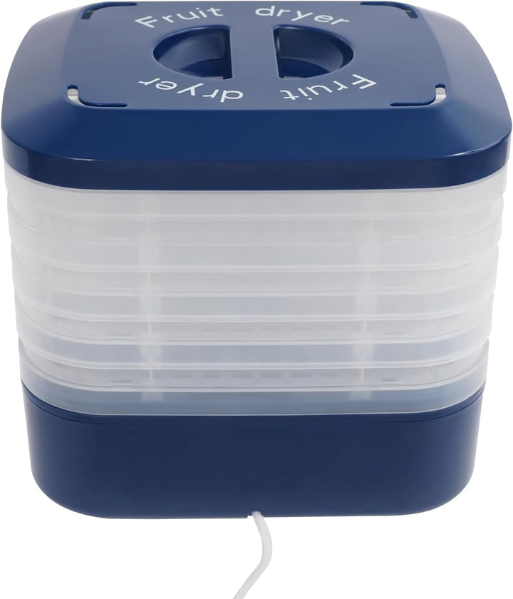 Dörrautomat Edelstahl, 160W Dörrgerät mit 5 Tabletts, 48h-Timer Dehydrator mit LED-Anzeige für Leben