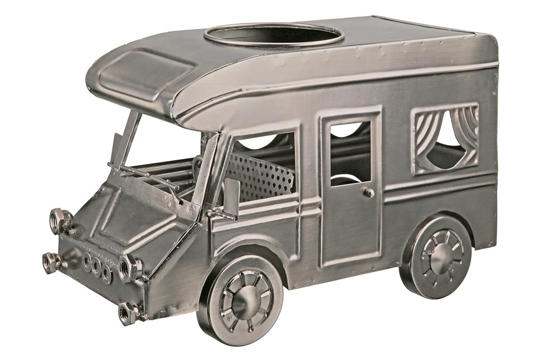 GILDE Flaschenhalter Camping - Flaschenständer Wohnmobil aus Metall vernickelt - Breite 30,5 cm - Fa