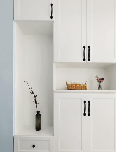 Qrity 20 Stück Lochabstand - 128MM Solide Material Aluminiumlegierung Möbel Griffen Kabinett Griffe