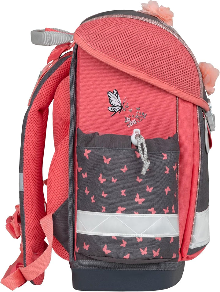 Belmil Classy Schulranzen Set 4 - teilig (403-13/AG/S) M Bloomy Blossom, M Bloomy Blossom