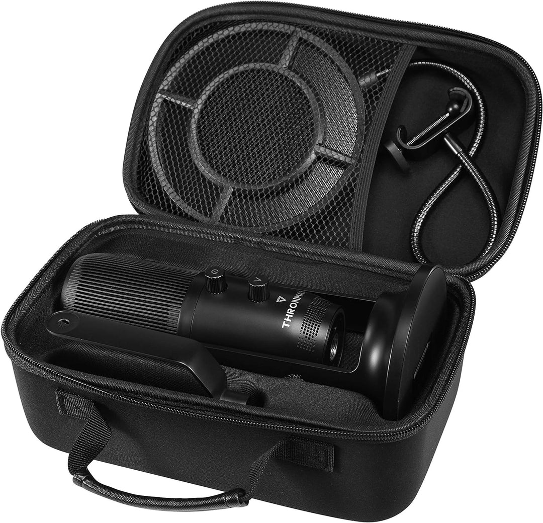 Thronmax Mdrill One (M2KIT) Kondensator Mikrofon SET (Schwarz) für professionelle HD Aufnahmen (48kH