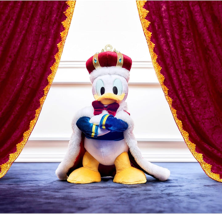 Disney Store Official - Donald Duck als König - Kuscheltier - 39 cm/15" - Plüsch-Spielzeug mit Umhan