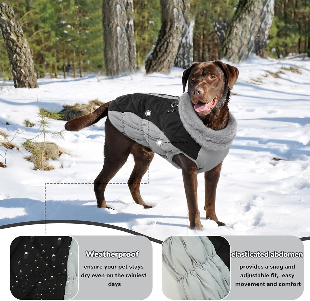 Hundemantel für Kleine Mittelgrosse Grosse Hunde, Hundejacke Warme Hundeweste Wintermantel Hund Wass