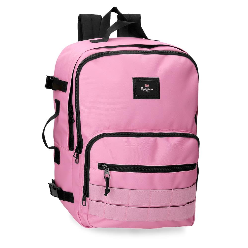 Pepe Jeans Unisex, Kinder Aris Rucksack und Federmäppchen (1er Pack) 31 cm x 44 cm x 17.5 cm Rosa, 3