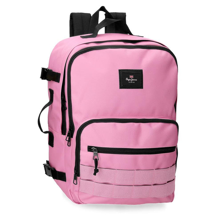 Pepe Jeans Unisex, Kinder Aris Rucksack und Federmäppchen (1er Pack) 31 cm x 44 cm x 17.5 cm Rosa, 3