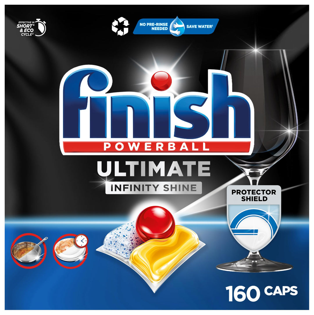 Finish Ultimate Infinity Shine Spülmaschinentabs Gigapack 2 x 80 Tabs 2 Stück (160 Tabs), 2 Stück (1