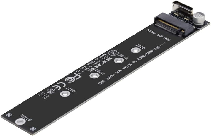 Cablecc Oculink SFF-8612 SFF-8611 auf M.2 Kit NGFF M-Key auf NVME PCIe SSD 2280 22110mm Adapter für