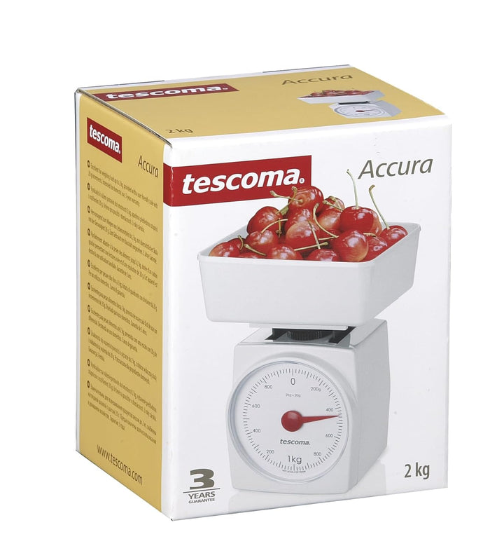 Tescoma T634520 Accura Küchenwaage 0,5 kg, Weiss 500g, 500g